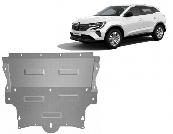 Aluminium motor, kapcsolószekrény védőlemez Renault Austral