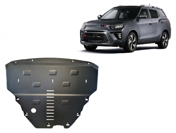 Acél motor, kapcsolószekrény, hűtő védőlemez SsangYong Tivoli