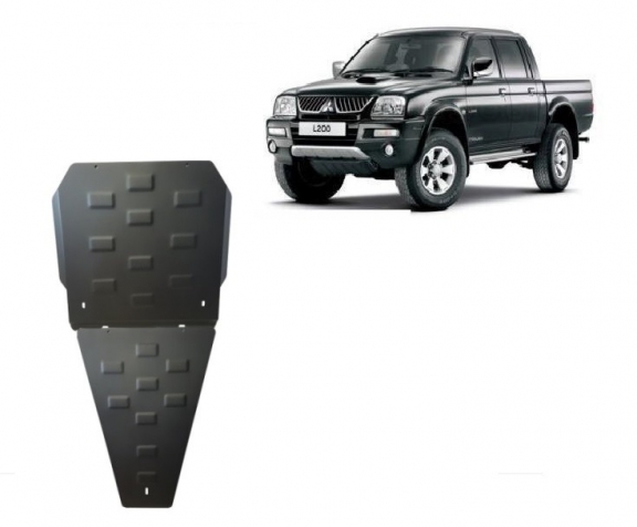 Acél kapcsolószekrény, differenciálmű védőlemez Mitsubishi L 200