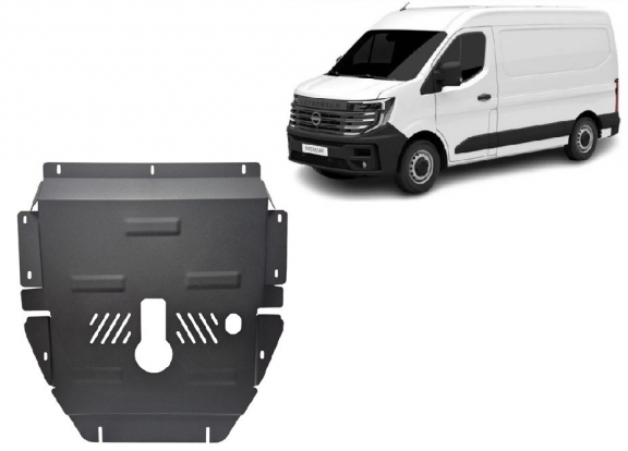Acél motor, sebességváltó, hűtő, első lökhárító védőlemez Nissan Interstar