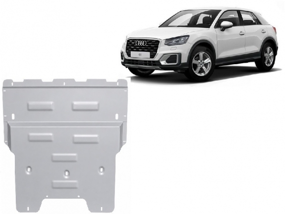 Alumínium motor, sebességváltó, hűtő, első lökhárító védőlemez Audi Q2