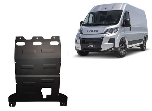 Acél motor, kapcsolószekrény, hűtő védőlemez Iveco eSuperJolly
