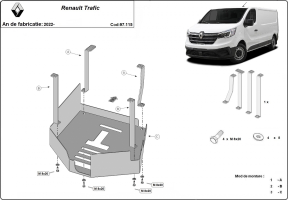 Katalizátor lopásgátló (CAT/LOCK) Renault Trafic