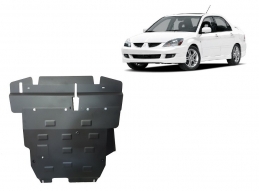 Acél motor, sebességváltó, hűtő, első lökhárító védőlemez Mitsubishi Lancer