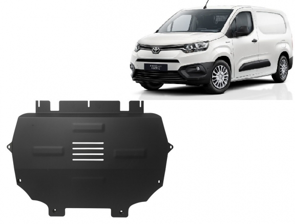 Acél motor, kapcsolószekrény, hűtő védőlemez Toyota Proace City