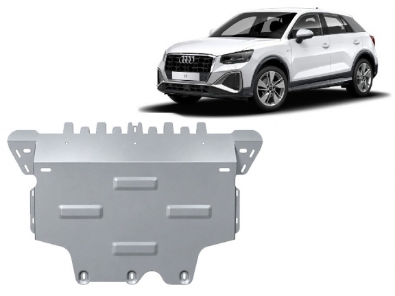 Alumínium motor, sebességváltó, hűtő, első lökhárító védőlemez Audi Q2
