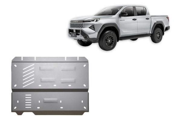 Alumínium differenciálmű, osztómű védőlemez Toyota Hilux
