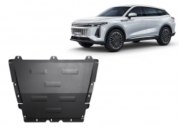 Acél motor, hűtő védőlemez Omoda 9