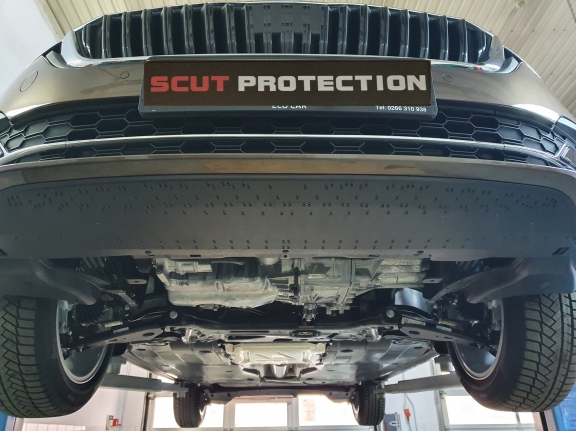 Acél motor, kapcsolószekrény, hűtő védőlemez Skoda Superb 4