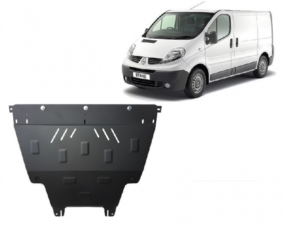 Acél motor, kapcsolószekrény, hűtő védőlemez Renault Trafic