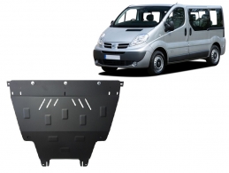 Acél motor, kapcsolószekrény, hűtő védőlemez Nissan Primastar