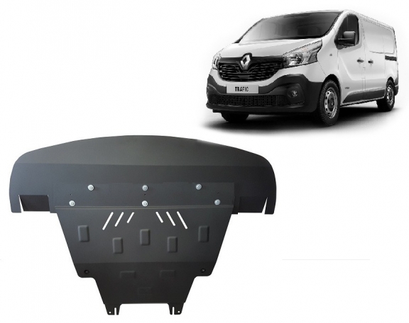 Acél motor, sebességváltó, hűtő, első lökhárító védőlemez Renault Trafic