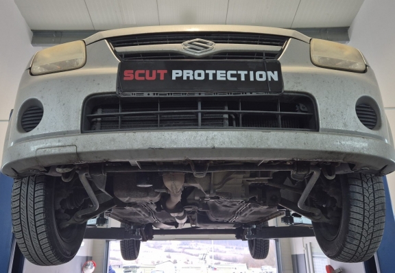 Acél motor, kapcsolószekrény védőlemez Suzuki Wagon R+