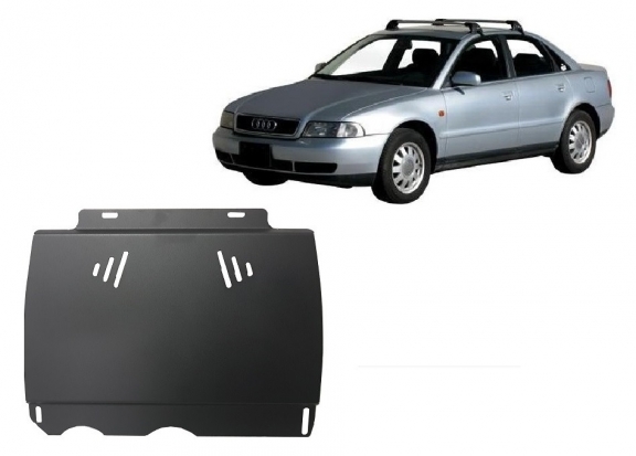 Acél kapcsolószekrény védőlemez Audi A4 B5 - Kézi váltós