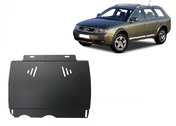 Acél kapcsolószekrény védőlemez Audi Allroad - Kézi váltós