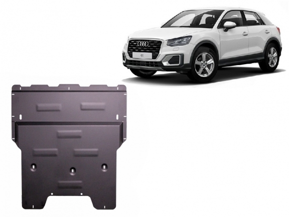 Acél motor, kapcsolószekrény, hűtő védőlemez Audi Q2
