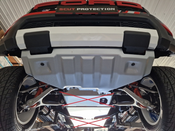 Aluminium kapcsolószekrény védőlemez Ford Ranger