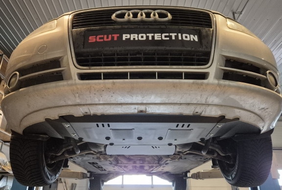 Acél motor, hűtő védőlemez Audi A4 B7