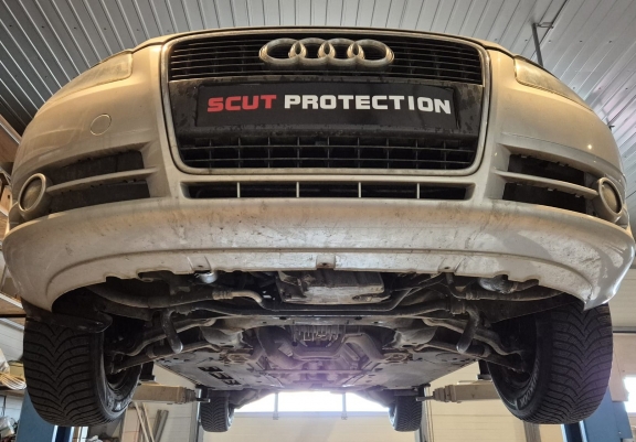 Acél motor, hűtő védőlemez Audi A4 B7