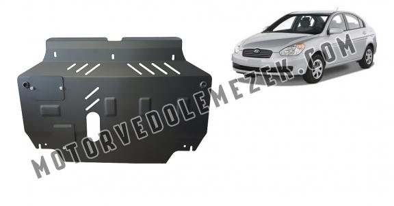 Acél motor, kapcsolószekrény, hütő védőlemez Hyundai Accent