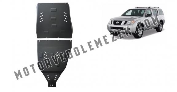 Acél kapcsolószekrény, osztómű védőlemez Nissan Pathfinder