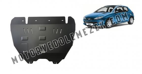 Acél motor, kapcsolószekrény, hütő védőlemez Peugeot 206