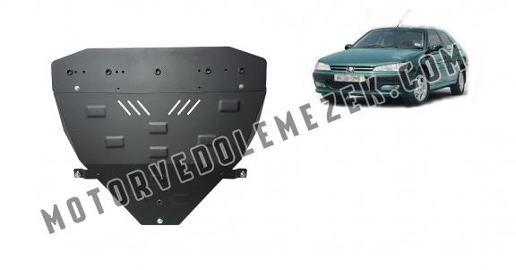 Acél motor, sebbeségváltó, hütő, első lökhárító védőlemez Peugeot 406