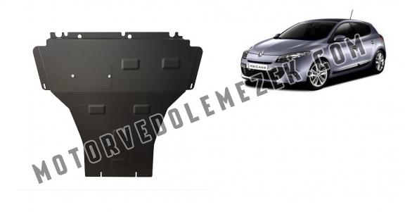 Acél motor, kapcsolószekrény védőlemez Renault Megane 3