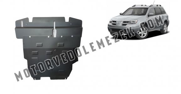Acél motor, sebbeségváltó, hütő, első lökhárító védőlemez Mitsubishi Outlander