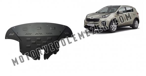 Acél motor, sebbeségváltó, hütő, első lökhárító védőlemez Kia Sportage