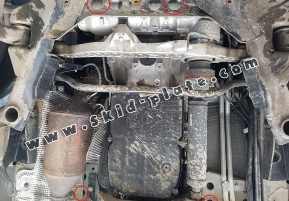 Acél kapcsolószekrény, osztómű védőlemez Mercedes Vito