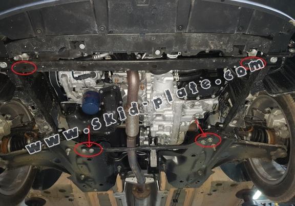 Acél motor, sebbeségváltó, hütő, első lökhárító védőlemez Opel Crossland X
