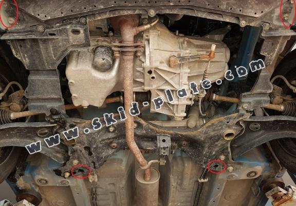 Acél motor, sebbeségváltó, hütő, első lökhárító védőlemez Suzuki Celerio