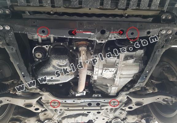 Acél motor, kapcsolószekrény, hütő védőlemez Toyota RAV 4