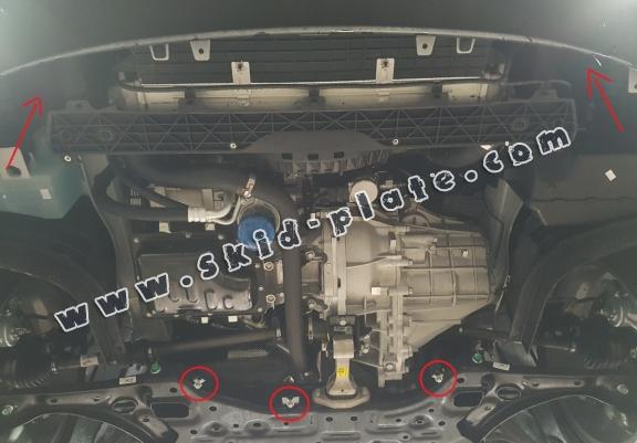 Acél motor, sebbeségváltó, hütő, első lökhárító védőlemez Kia Ceed