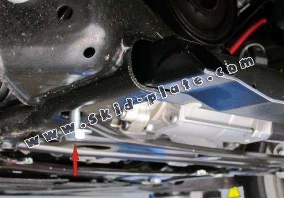 Acél motor-, hűtő védőlemez BMW X4