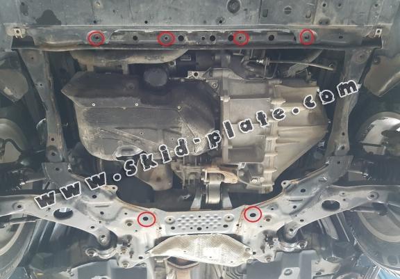 Acél motor, kapcsolószekrény, hütő védőlemez Mazda CX5