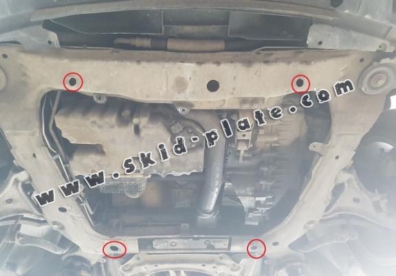 Acél motor, kapcsolószekrény védőlemez Volvo XC70
