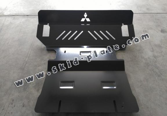 Acél motor, hütő védőlemez Mitsubishi Pajero 3 (V60, V70)