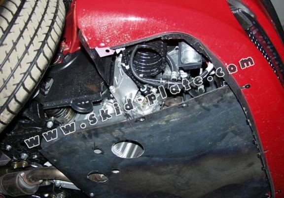 Acél motor, kapcsolószekrény védőlemez Alfa Romeo 147