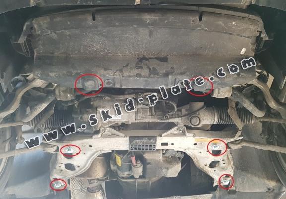 Acél motor, sebbeségváltó, hütő, első lökhárító védőlemez BMW Seria 1 E81;E87;E82