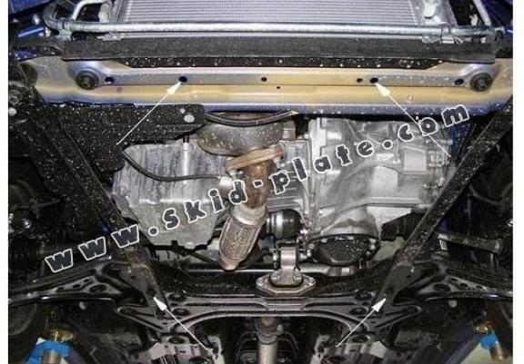 Acél motor, kapcsolószekrény védőlemez Chevrolet Kalos