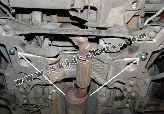 Acél motor, kapcsolószekrény védőlemez citroen C5