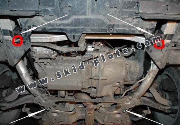 Acél motor, kapcsolószekrény védőlemez citroen C5