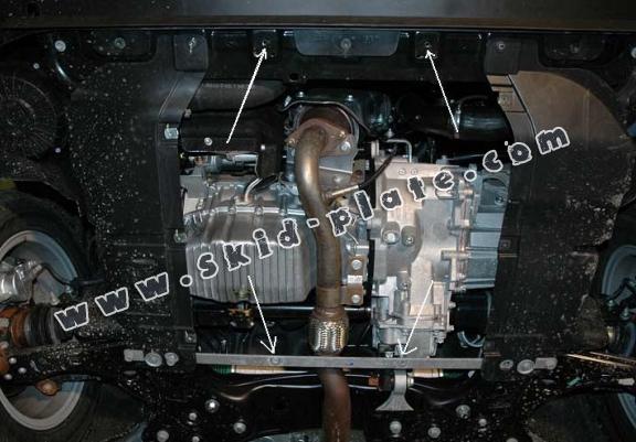 Acél motor, kapcsolószekrény védőlemez Lancia Delta 3