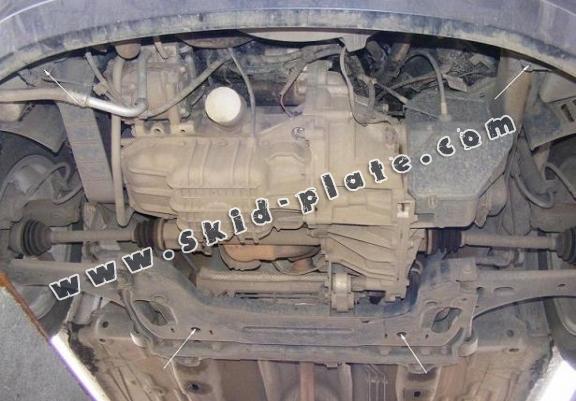Acél motor, kapcsolószekrény védőlemez Mazda 2