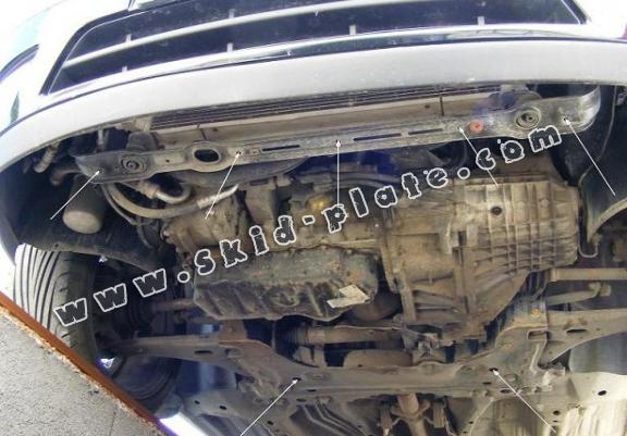 Acél motor, sebbeségváltó, hütő, első lökhárító védőlemez Ford Focus 1