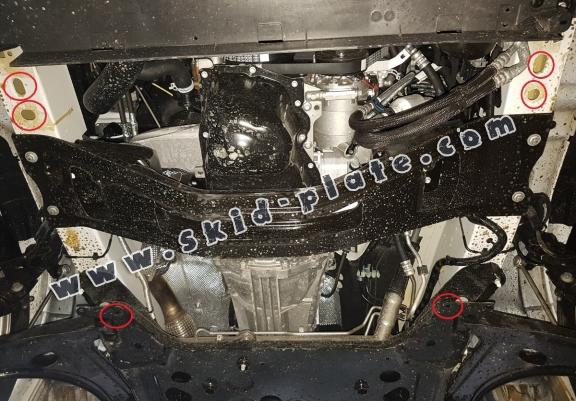 Acél motor, kapcsolószekrény védőlemez Ford Transit Custom