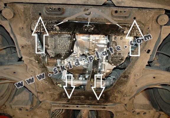 Acél motor, kapcsolószekrény, hütő védőlemez Nissan Juke