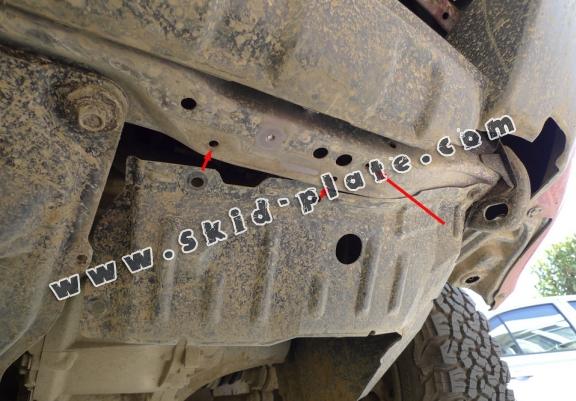 Acél motor, kapcsolószekrény, hütő védőlemez Nissan X-Trail T30